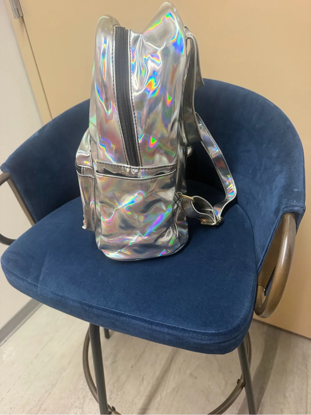 Zumba Funked Up Silver Holographic Backpack